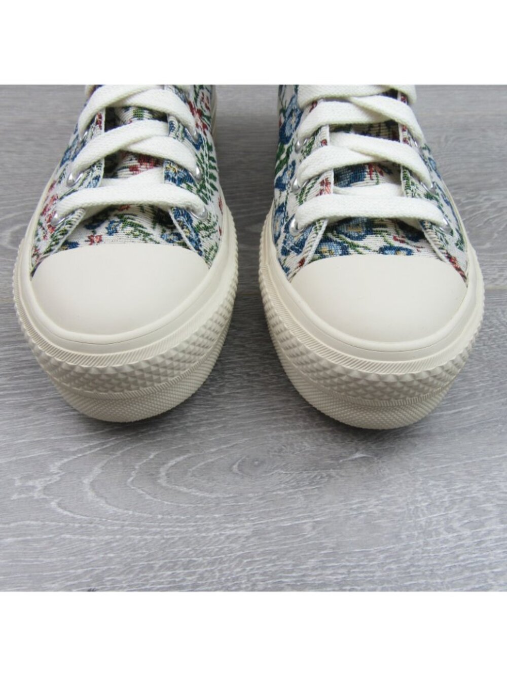 Converse CTAS Lift Platform Floral Tapestry Women's Size 7 Egret NEW - Picture 5 of 16